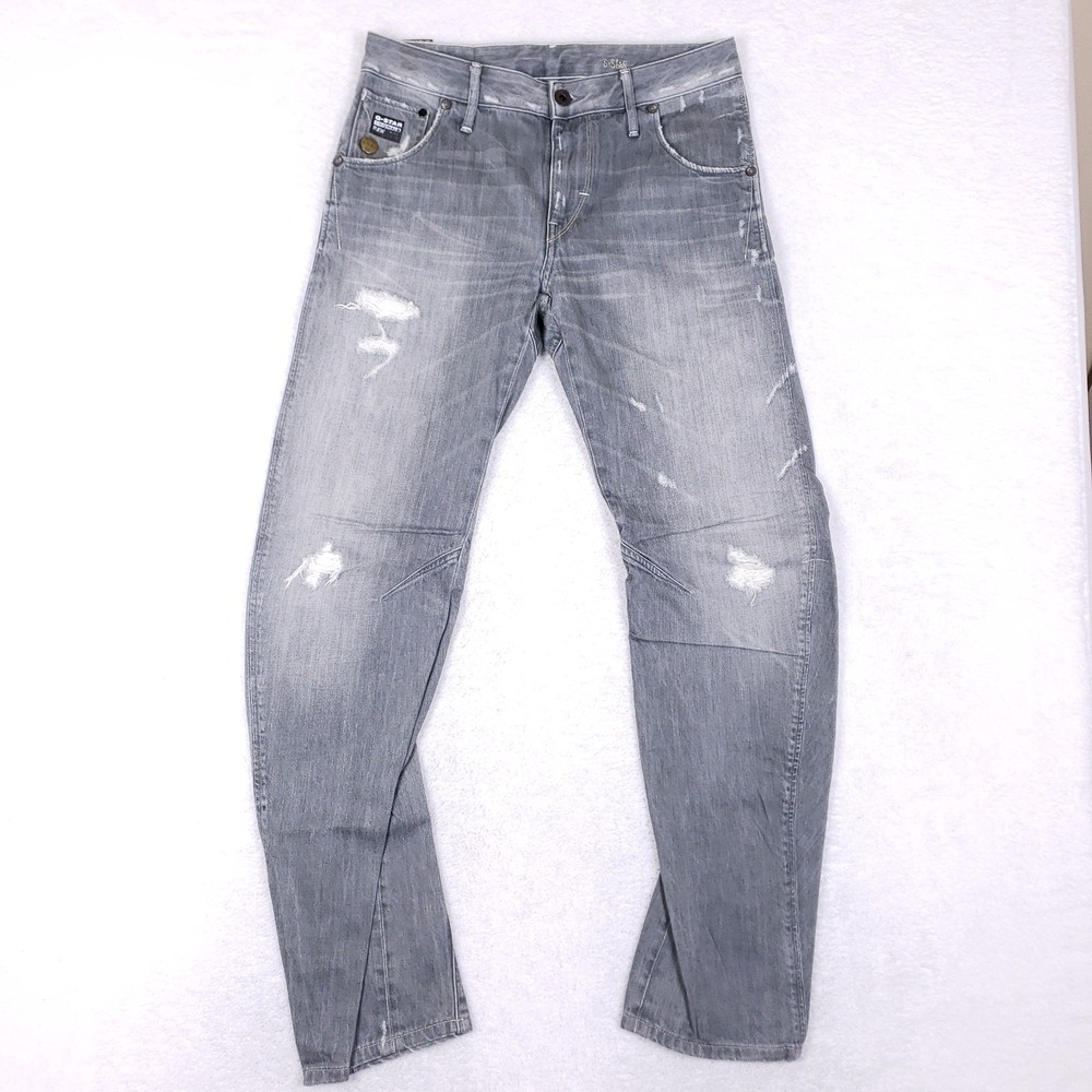G-Star Raw Arc 3D Slim Distressed Jeans 30x34 Grey
